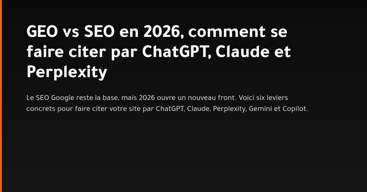 Schéma sur le Generative Engine Optimization et son rapport au SEO classique